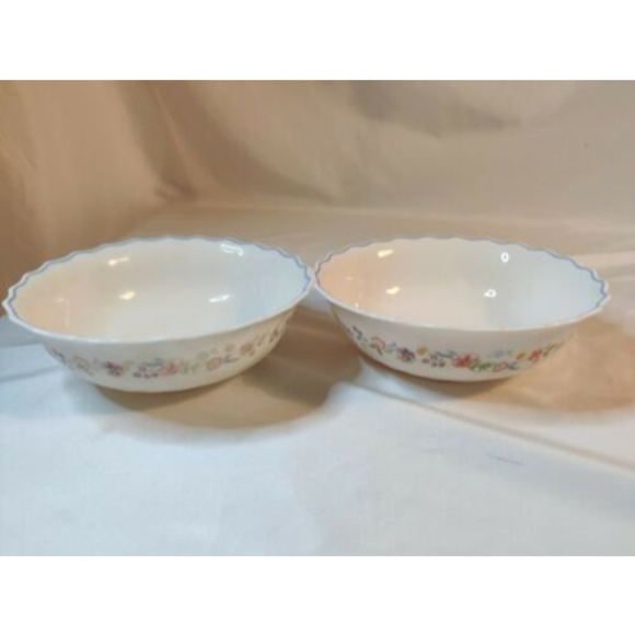 Set of 2 Arcopal Victoria 6.25" Diameter Coupe Cereal Bowls France